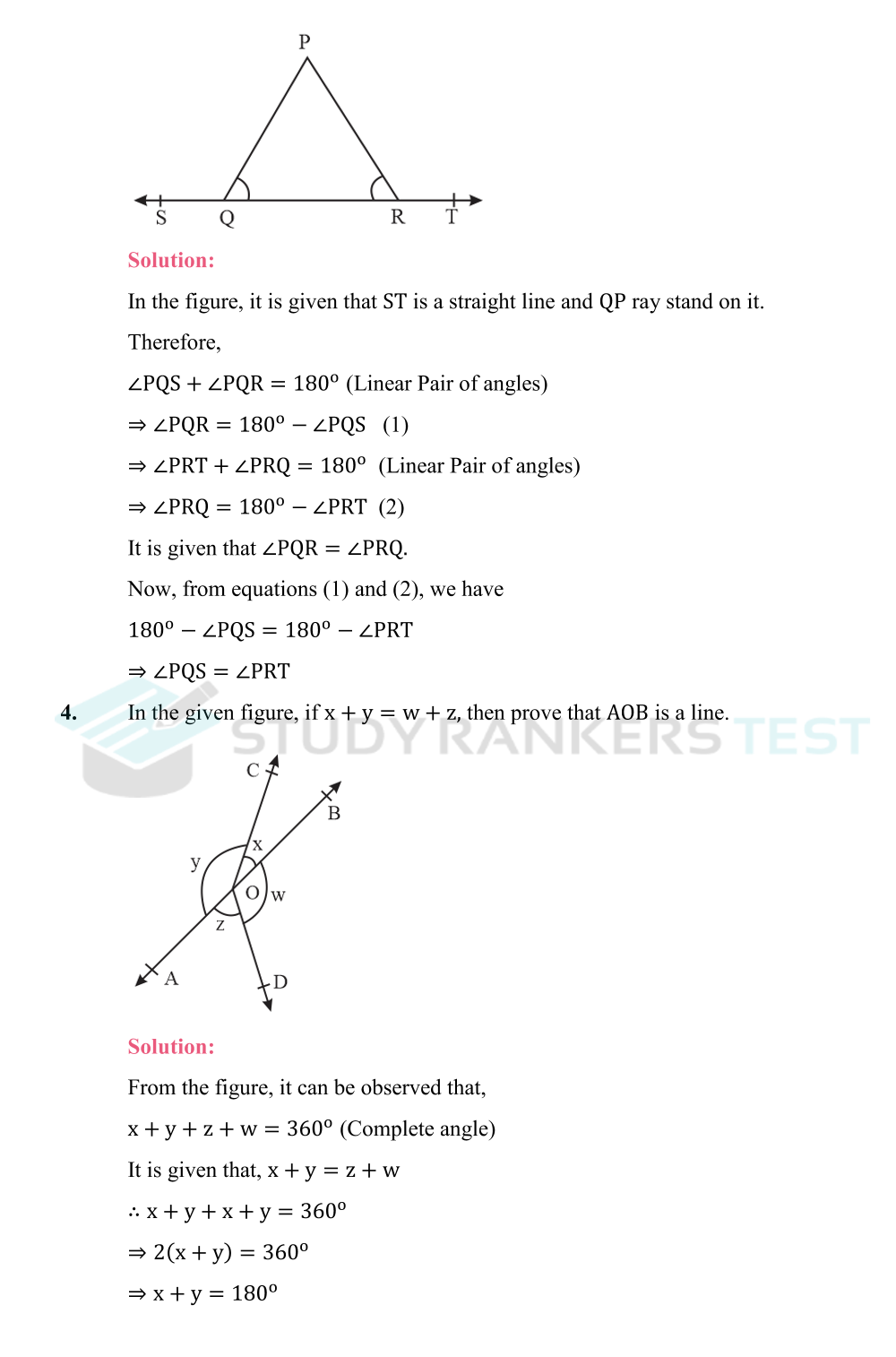 NCERT Solutions for Class 9 Maths Chapter 6 Lines and Angles